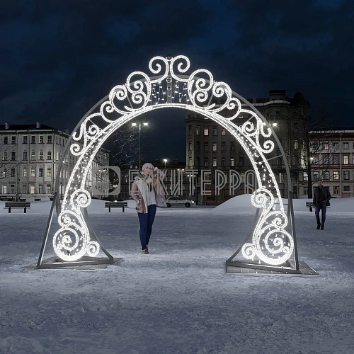 Туннель световой новогодний Снегурочка